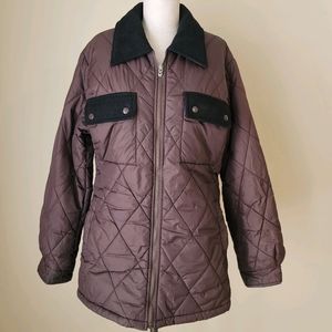 Diamond quilt puffer